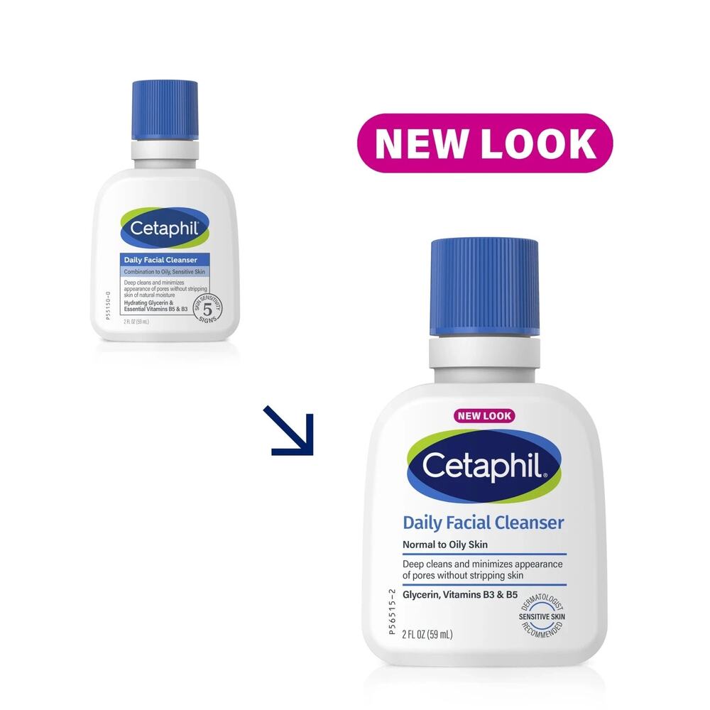 CETAPHIL Daily Facial Cleanser 2 Fl Oz for Sensitive Skin